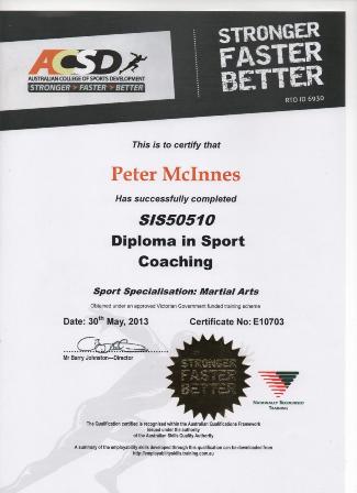 Peter Diploma Sports Coaching Update